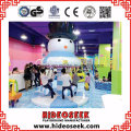 Nieve congelada Tema Naughty Castle Niños Indoor Playground Equipo